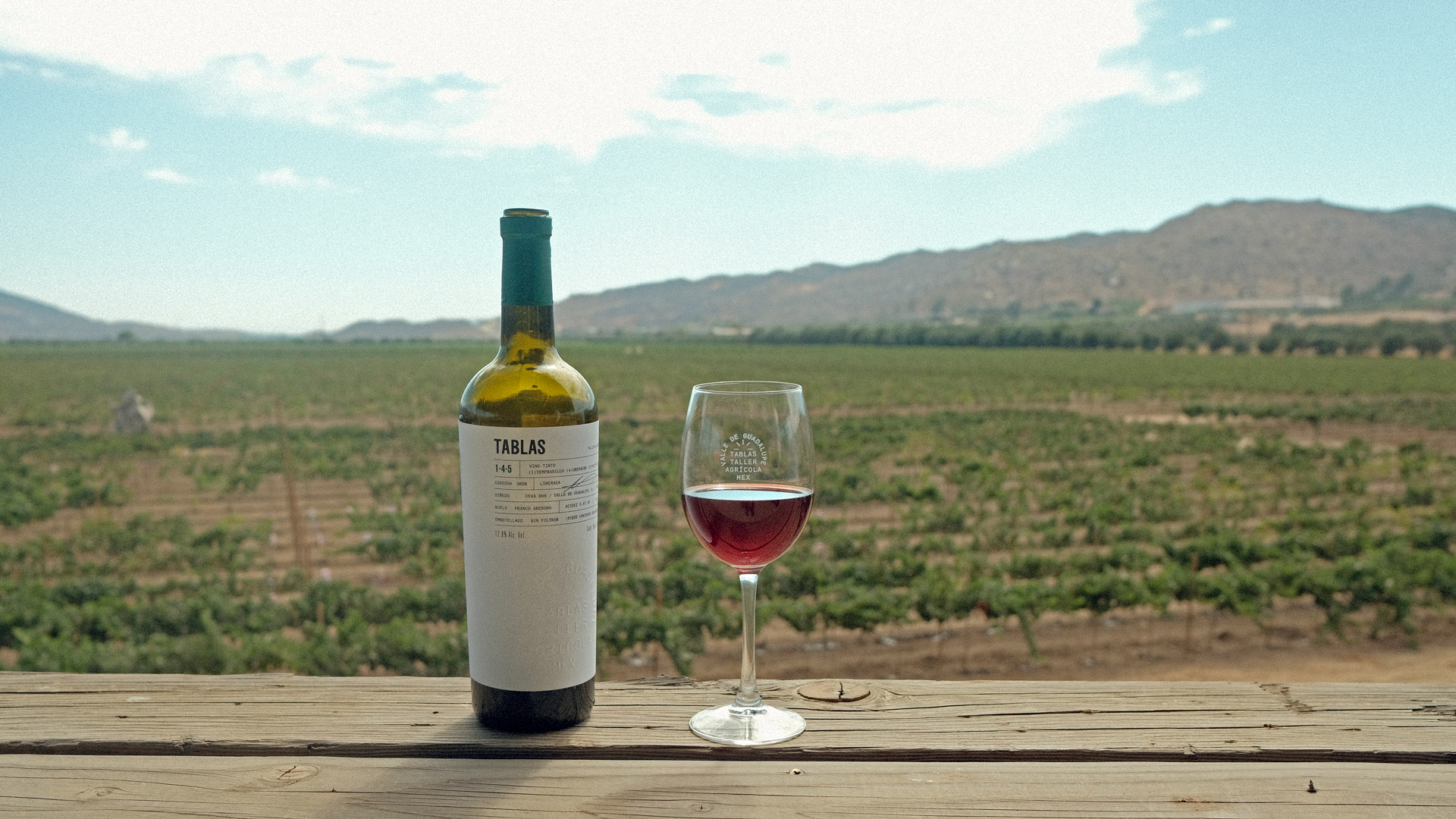 Tablas Taller Agrícola volver al origen en el Valle de Guadalupe